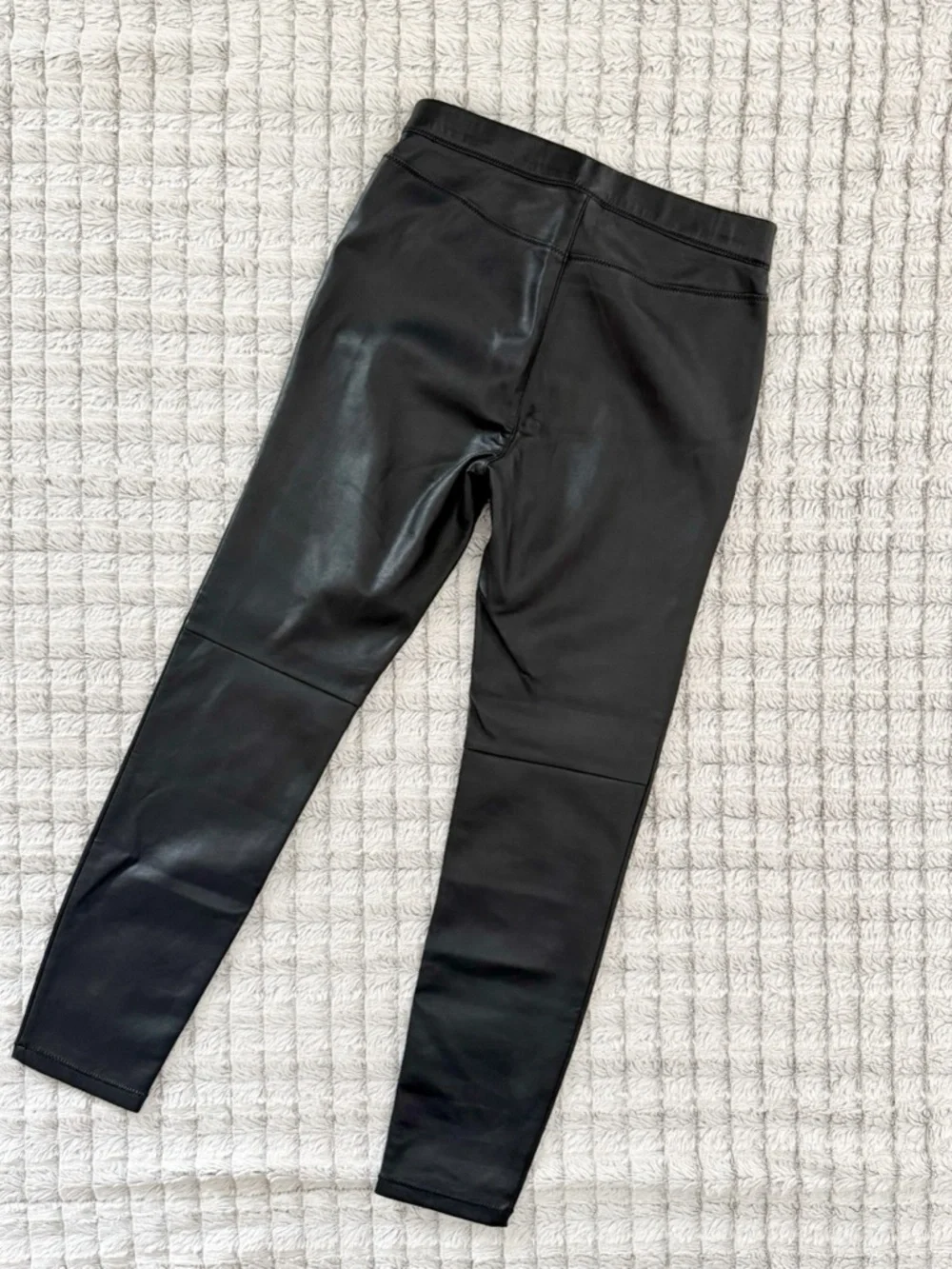 Free People Black Faux Leather Leggings